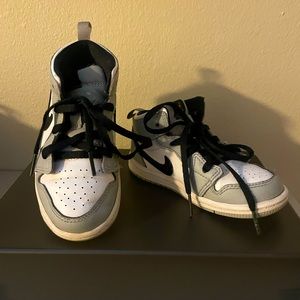 Kids grey, black and white Jordan’s